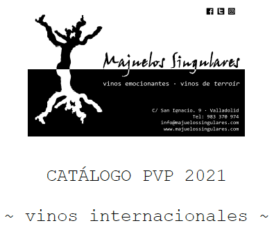 Catálogo Vinos Internacionales